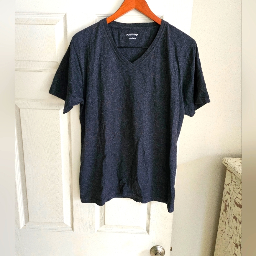 Pure Vintage L Tee Dark Gray Excellent Condition